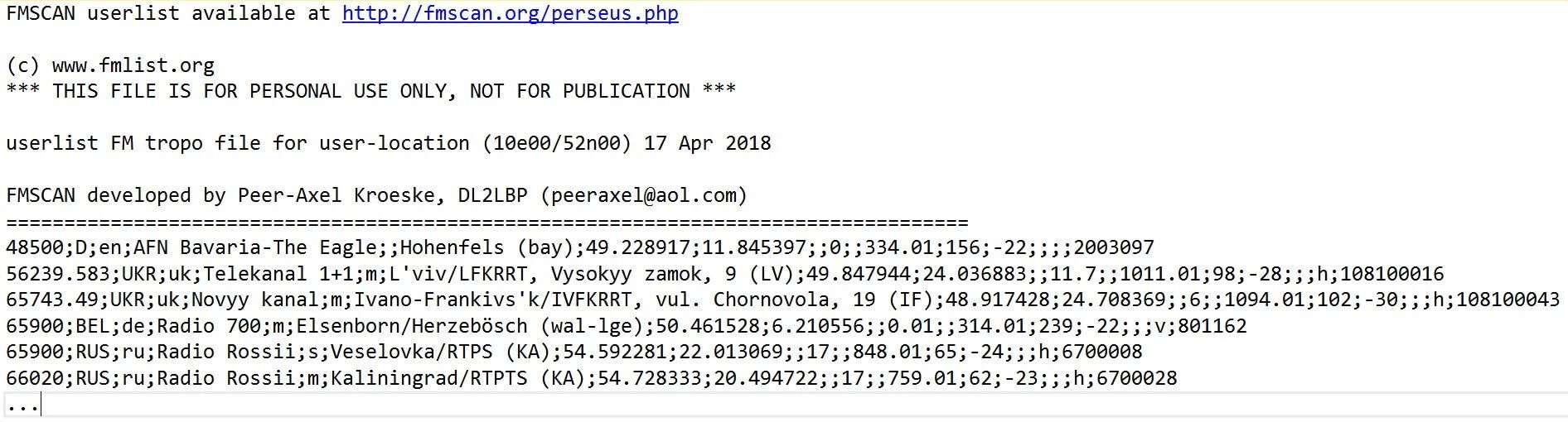 Frequency Database - SDR-Radio.com